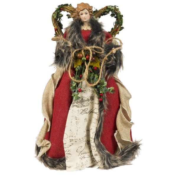 slide 2 of 5, Santa's Workshop Homespun Angel