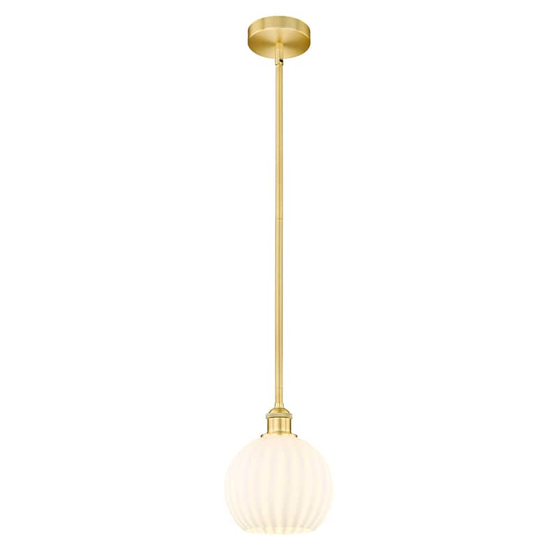 Innovations Lighting 616-1S 10 8 White Venetian Pendant White Venetian