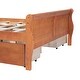 preview thumbnail 50 of 50, Full Wood Platform Bed with Drawers - Elegant Design, No Box Spring Needed