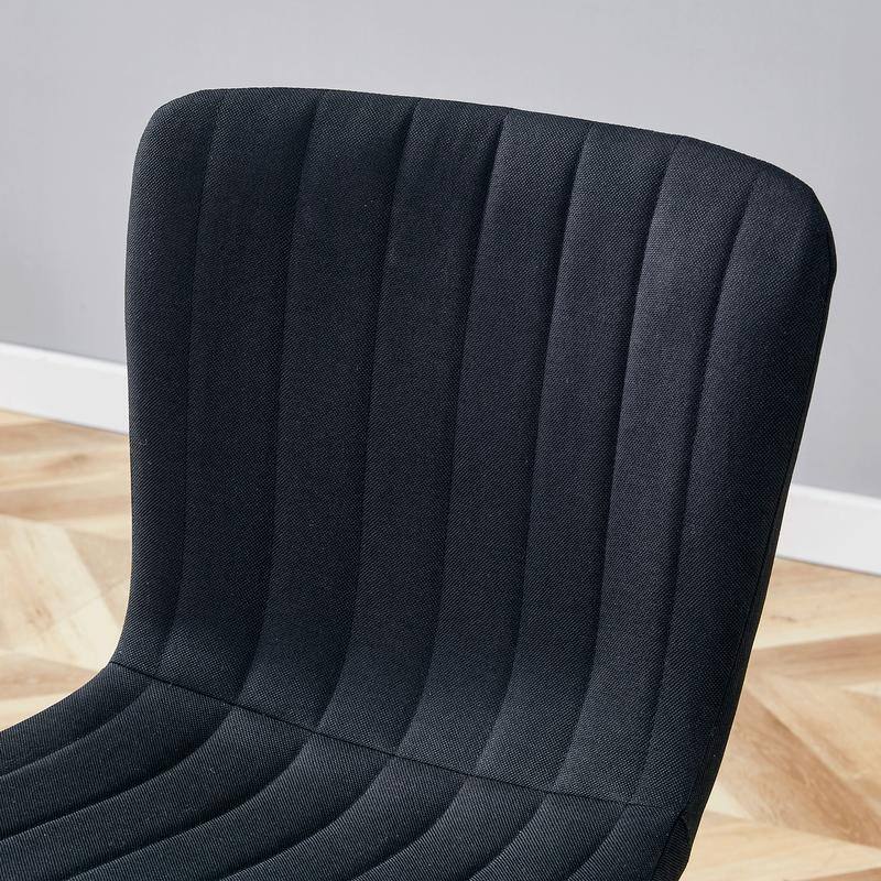 Set of 4 Minimalist Dining Chairs – Premium Black Metal Leg Design for Modern Interiors, Versatile Style Adaptability