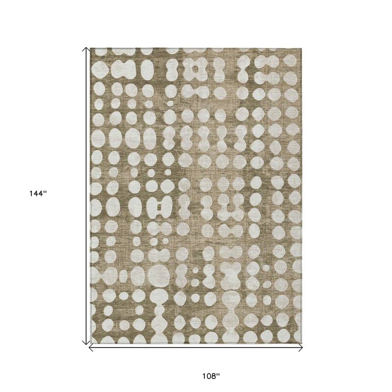HomeRoots Abstract Transitional Rectangle Outdoor Rug