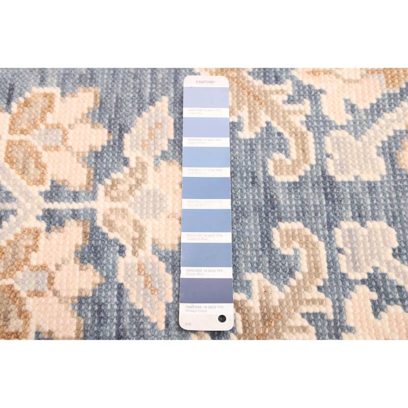 ECARPETGALLERY Hand-knotted Modern Oushak Navy Wool Rug - 8'2 x 10'0