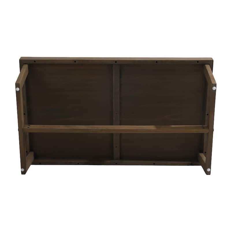 Outdoor Wood Club Chairs Set Loveseat with Cushion