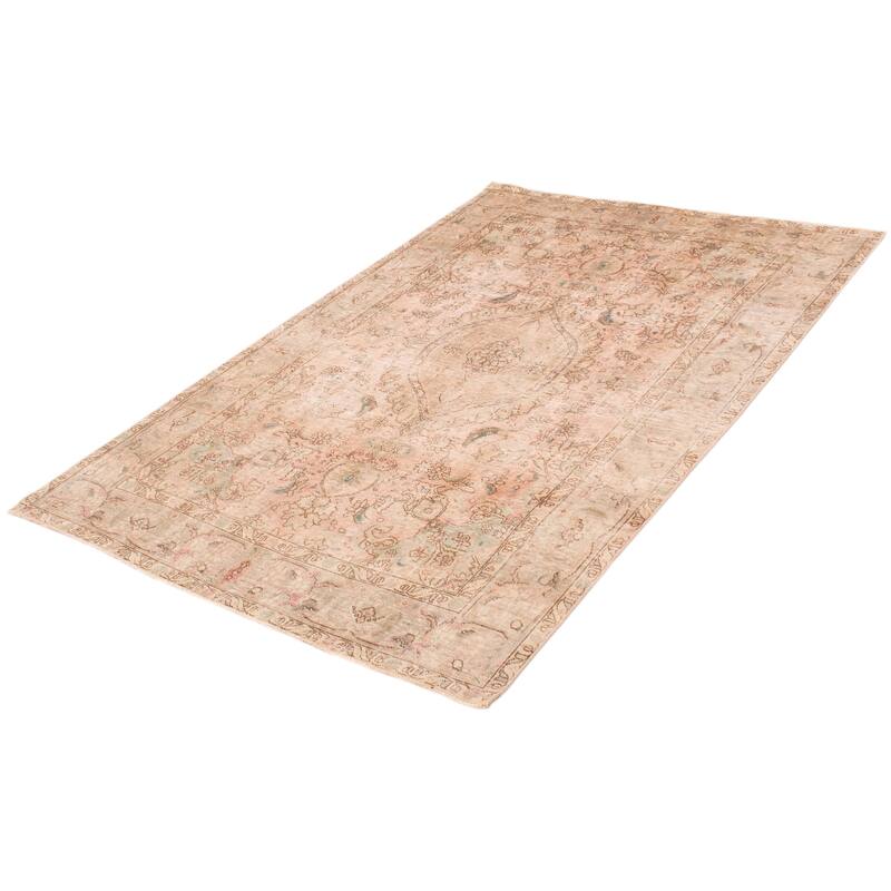 ECARPETGALLERY Hand-knotted Antalya Vintage Copper Wool Rug - 6'5 x 9'0
