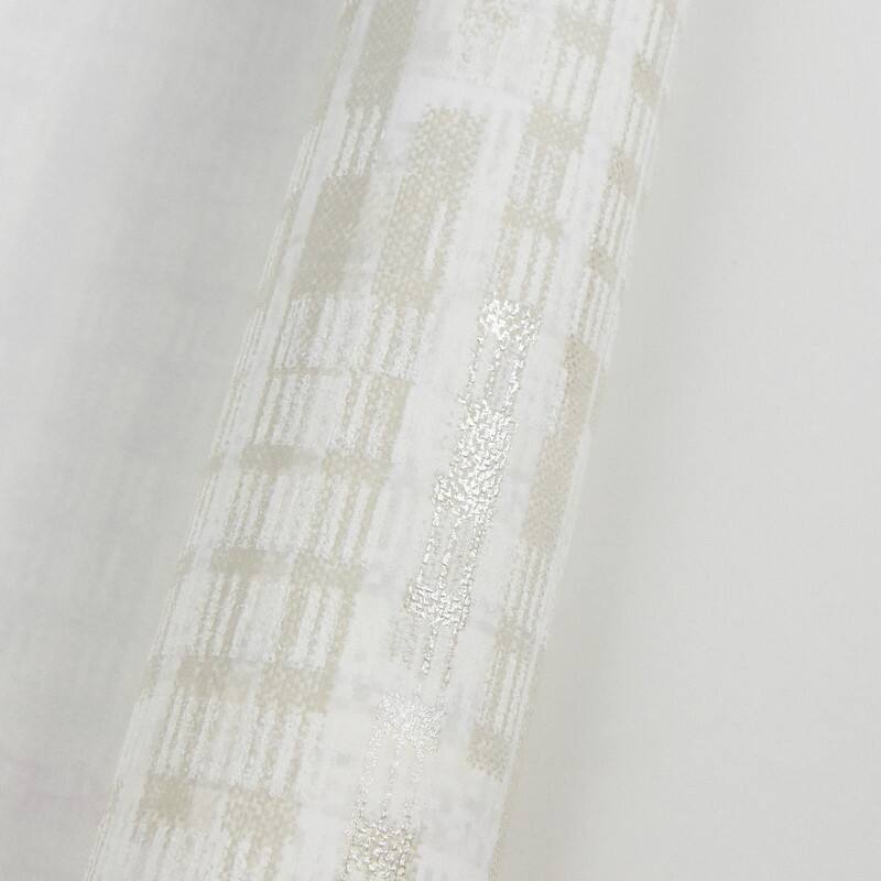 Brewster Clarice Cream Distressed Faux Linen Wallpaper - 21in x 396in x 0.025in