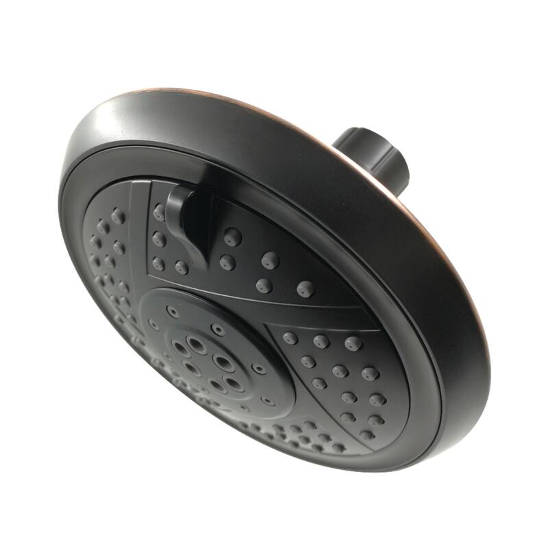 Kingston Brass Vilbosch 5-Function 5-Inch Plastic Shower Head - Naples Bronze