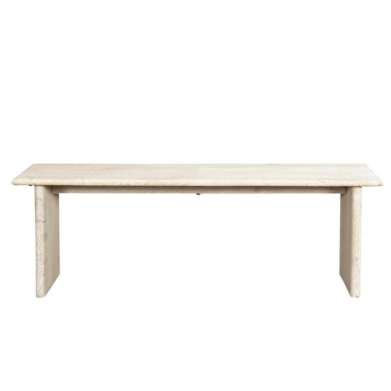 55" Wood Dining Bench