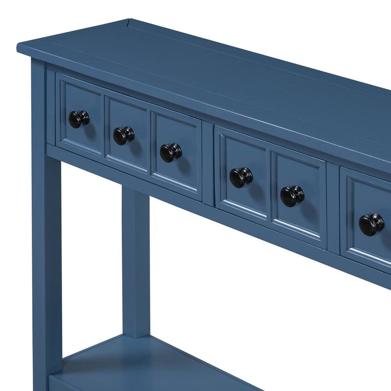 Multi-drawer entry console table