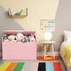 preview thumbnail 14 of 33, Costway Kids Toy Box Wooden Flip-top Storage Chest Bench W/ Cushion