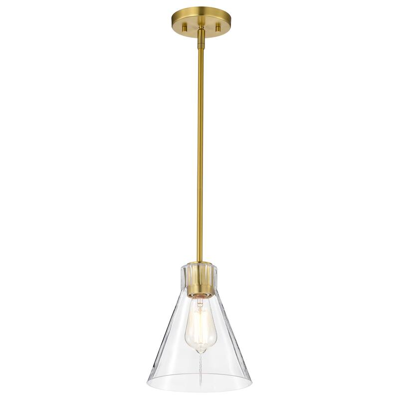 Gianna Mini Pendant Vintage Brass Finish Clear Glass - Vintage Brass