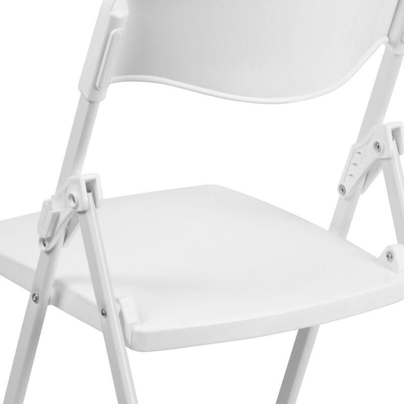 2 Pack 500 lb. Capacity Heavy Duty Plastic Folding Chair