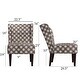 preview thumbnail 2 of 2, Accent Chair Printed Lounge Chair Armless Side Chair for Living Room Bedroom