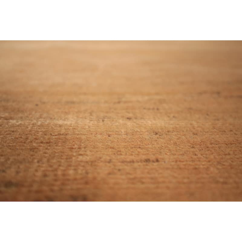 Modern Rust Gabbeh Oriental Area Rug Handmade Wool Carpet - 6'6" x 9'10"