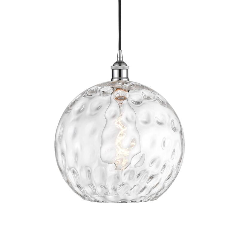 Innovations Lighting 616-1P-15-12 Athens Pendant Athens 12" Wide - Polished Chrome / Clear Water Glass
