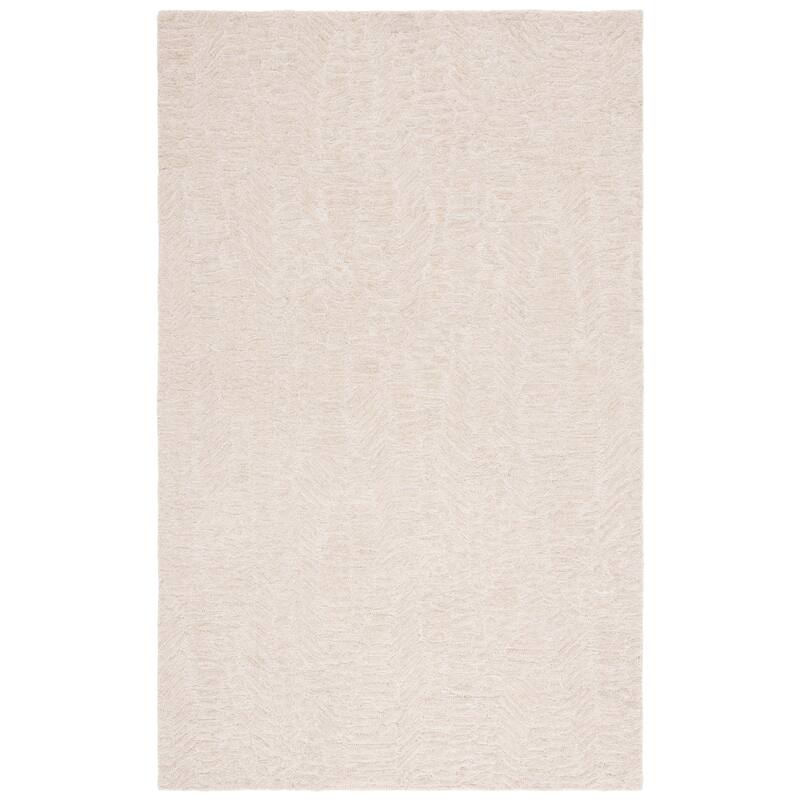 SAFAVIEH Handmade Pine Sigurasta Modern & Contemporary Wool Rug - 5' x 8' - Beige