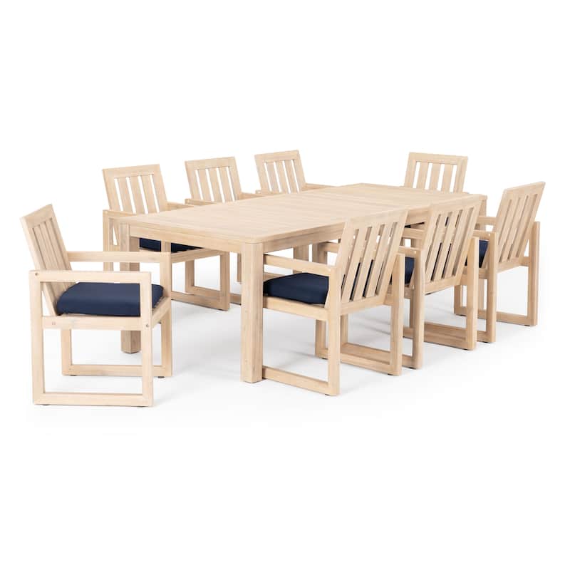 Benson 9 Piece Sunbrella Outdoor Patio Dining Set
