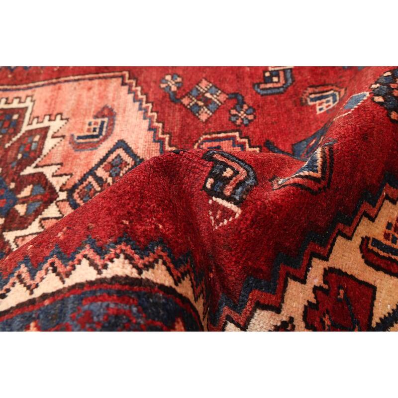 ECARPETGALLERY Hand-knotted Andelz Dark Red Wool Rug - 3'5 x 6'8