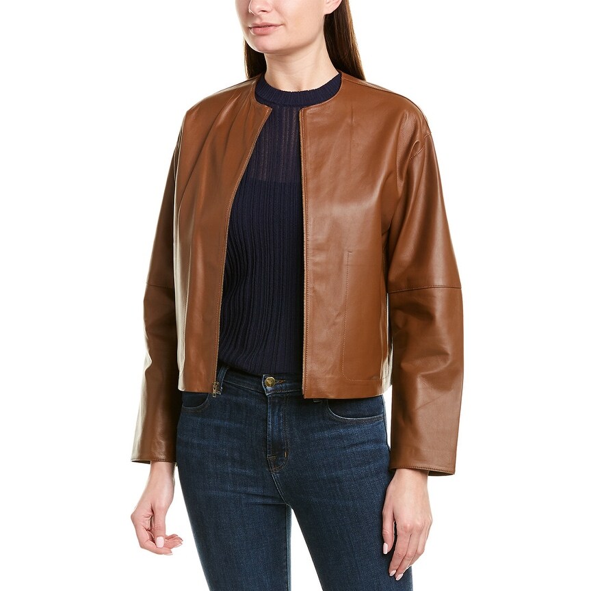 vince cropped denim jacket