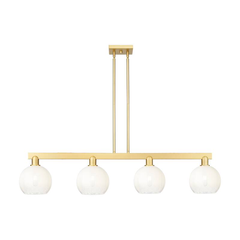 Innovations Lighting Urban Downtown - Brookhaven Globe - 4 Light 48" Stem Hung Island Light