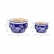 preview thumbnail 15 of 30, Traditional Ceramic Chinoiserie Planters - Set of 2