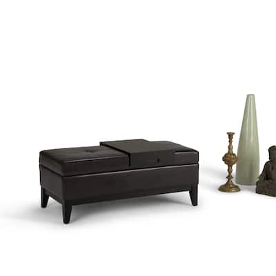 WYNDENHALL Jackson 42 inch Wide Rectangle Storage Ottoman