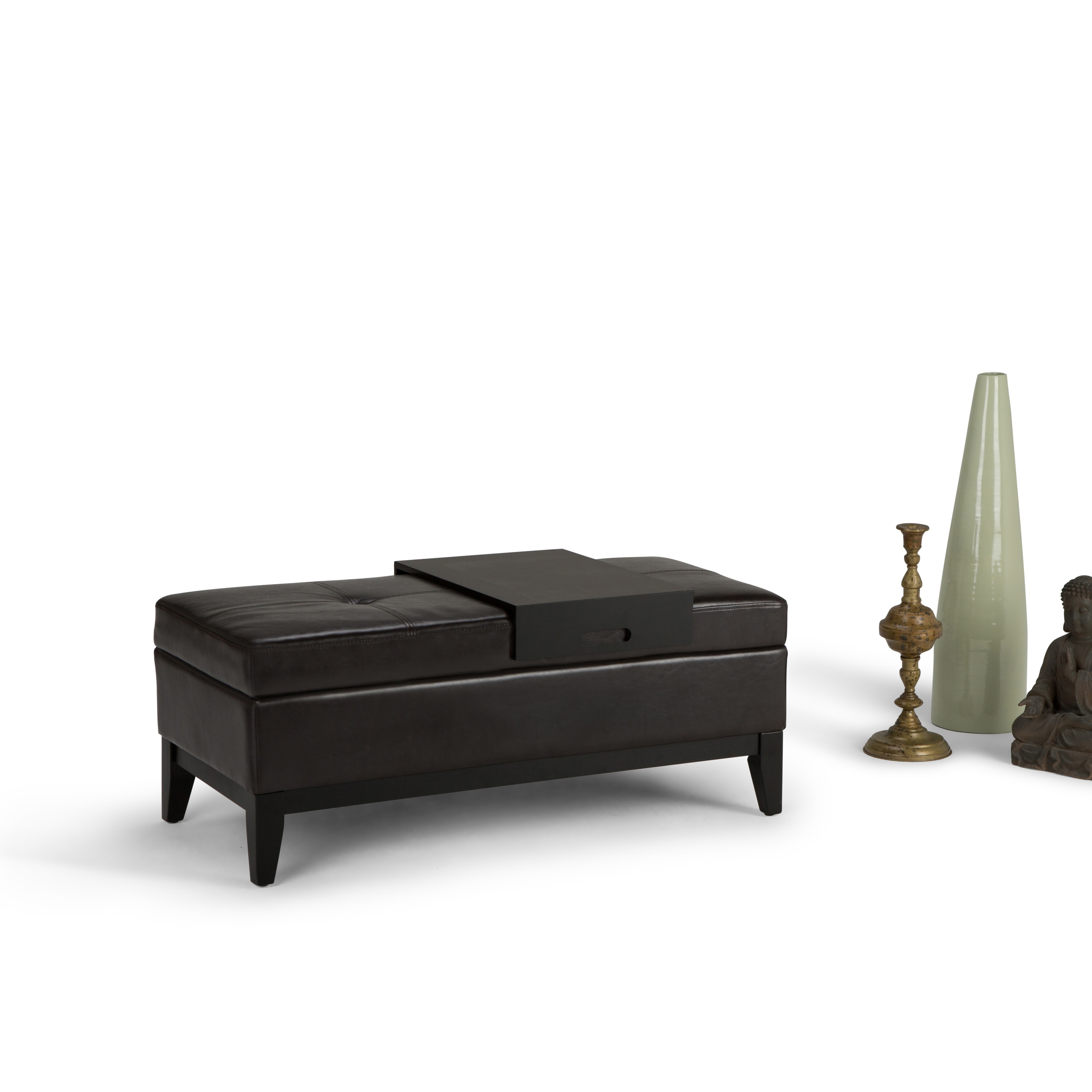 WYNDENHALL Jackson 42 inch Wide Rectangle Storage Ottoman