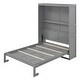 preview thumbnail 1 of 16, Full Murphy Bed Cabinet Folding Beds w/ Bookcase Headboard Gray - Full