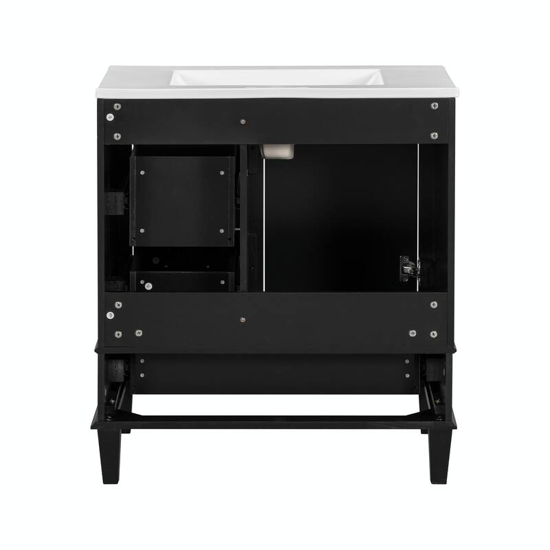30" Modern Bathroom Vanity with Sink, Storage Cabinet