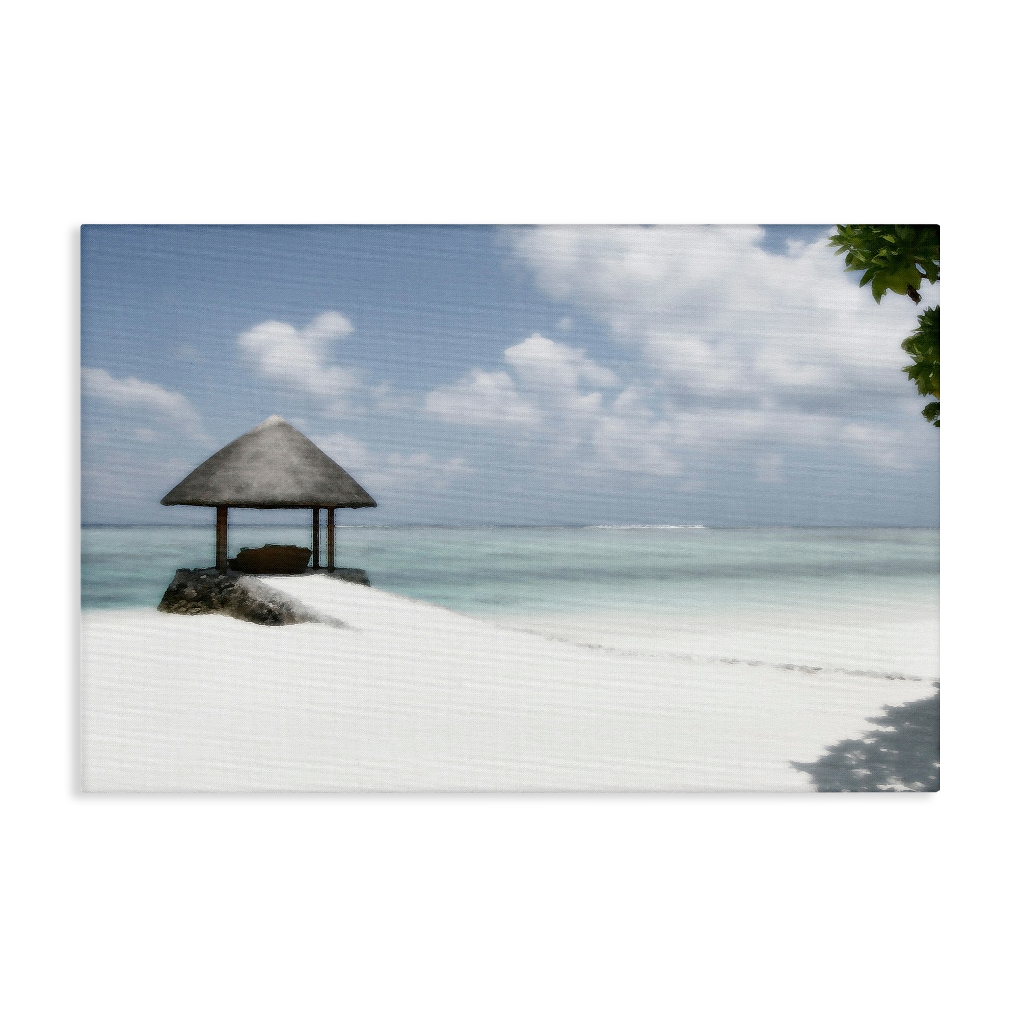 Stupell Quiet Place Beach Coast Canvas Wall Art Design By Noah Bay