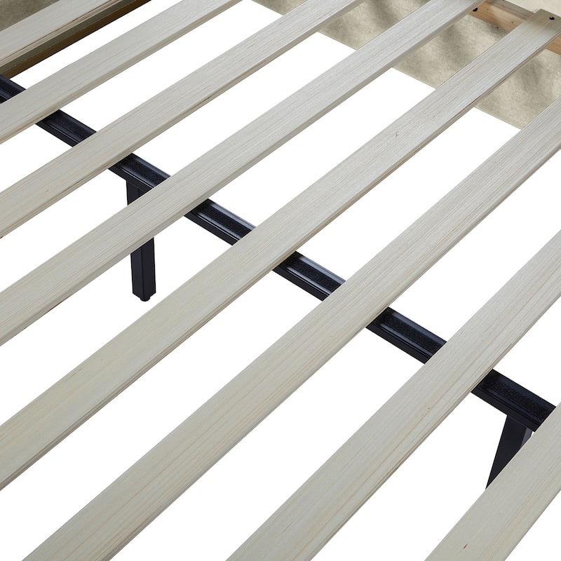 Milton Contemporary Upholstered King Size Canopy Bed by HULALA HOME