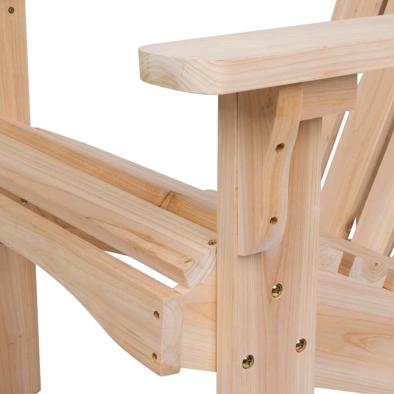 Jaxport Natural Wood Adirondack Chair