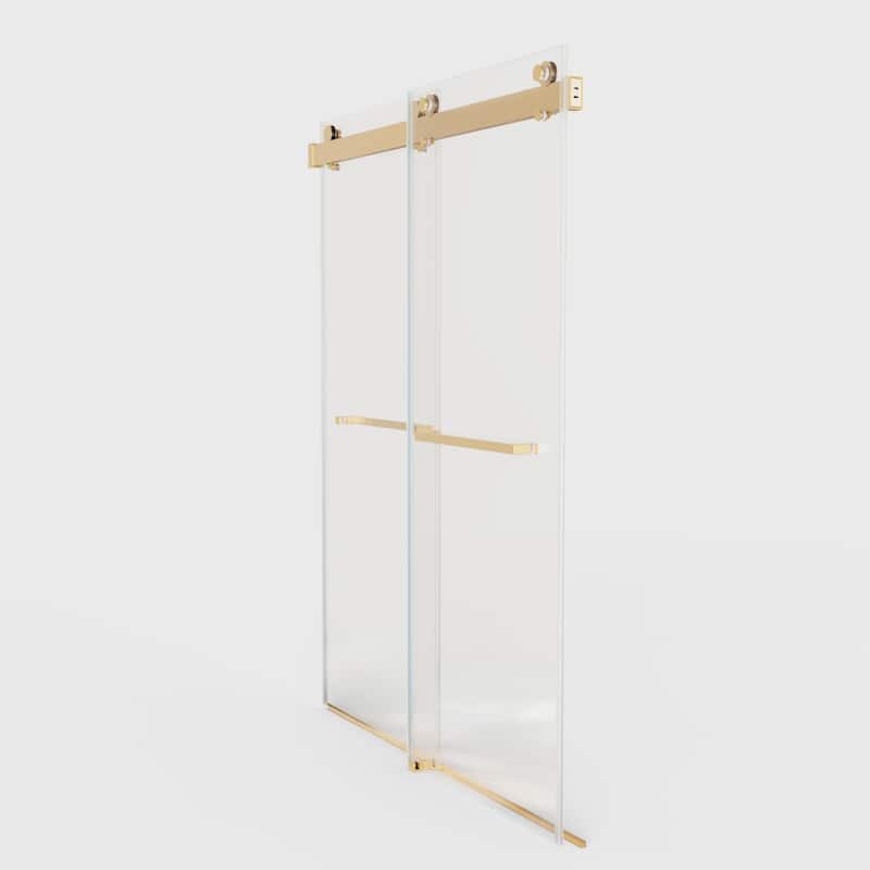 56-60"W x 76"H Frameless Double Sliding Shower Door