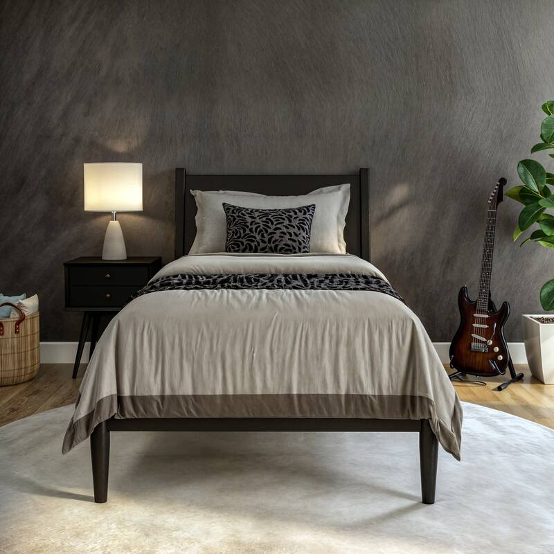 Mid-Century Panel Bed