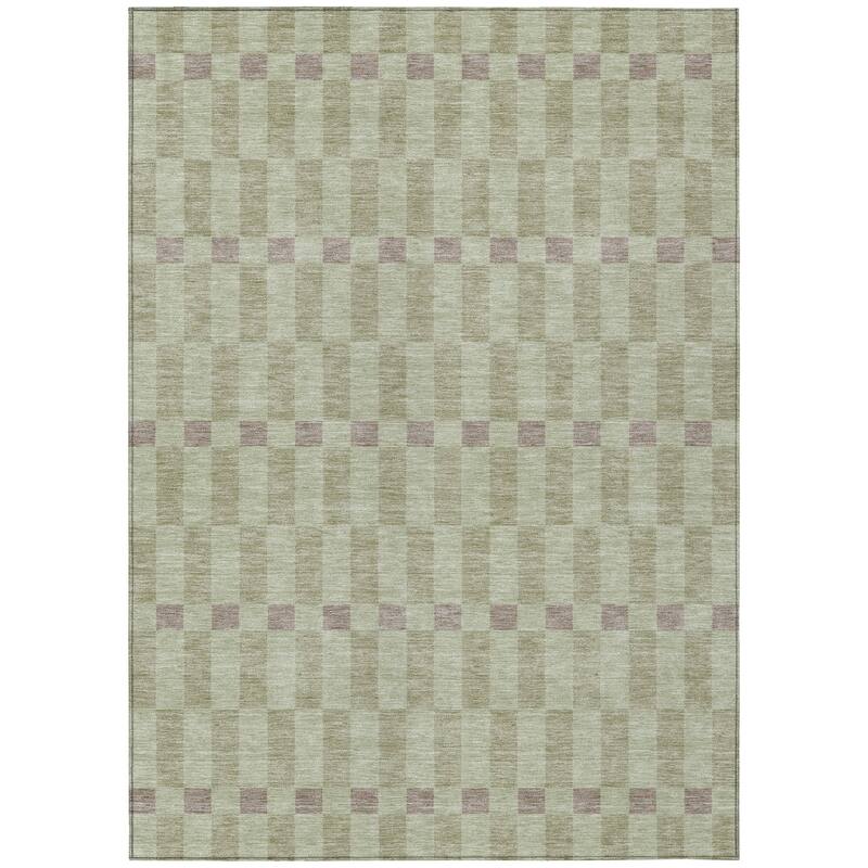Machine Washable Indoor/ Outdoor Modern Augusta Chantille Rug