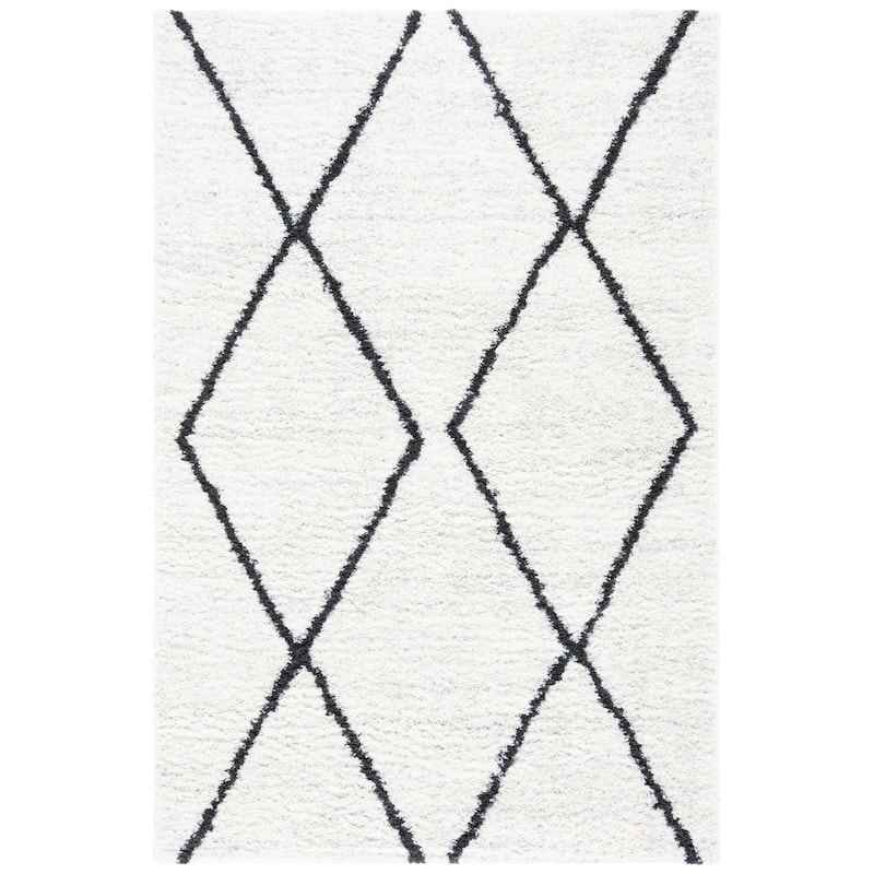 SAFAVIEH August Shag Yukine Trellis 1.26-inch Thick Rug