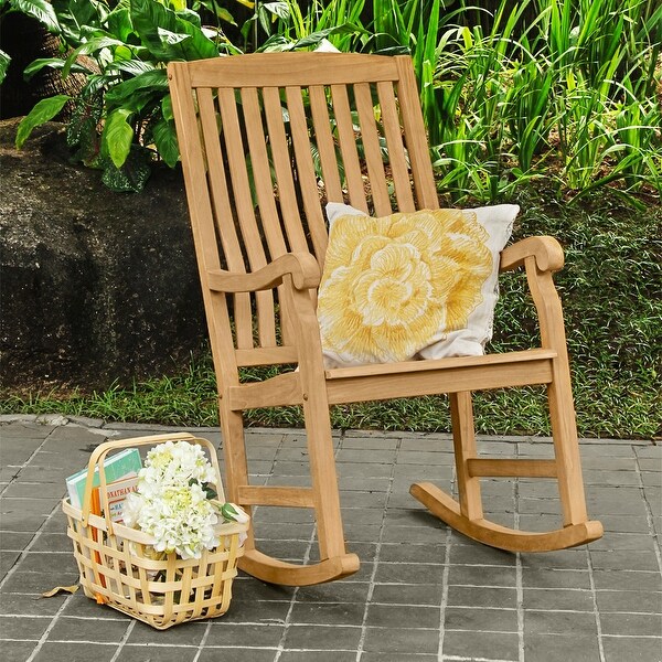 Cambridge Casual Sherwood Teak Outdoor Rocking Chair. Opens flyout.