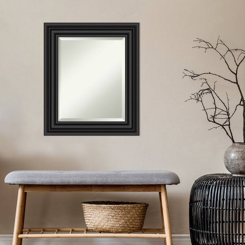 Beveled Wall Mirror - Colonial Black Frame - Colonial Black