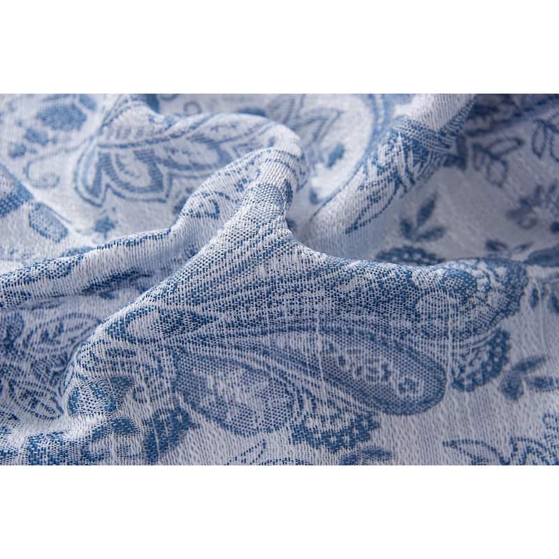 Bridgeport Jacquard Window Curtain Panel 90" - Machine Wash