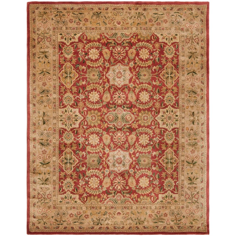 SAFAVIEH Handmade Persian Legend Hyong Traditional Oriental Wool Rug - 8'3" x 11' - Red/Ivory