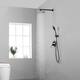 Clihome 5-Spray Patterns 10 in. Wall Mount Dual Shower Heads