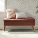 preview thumbnail 58 of 137, HULALA HOME Neptunus Modern 45.5" W Velvet Bedroom Storage Bench for End of Bed with Nailhead Trim