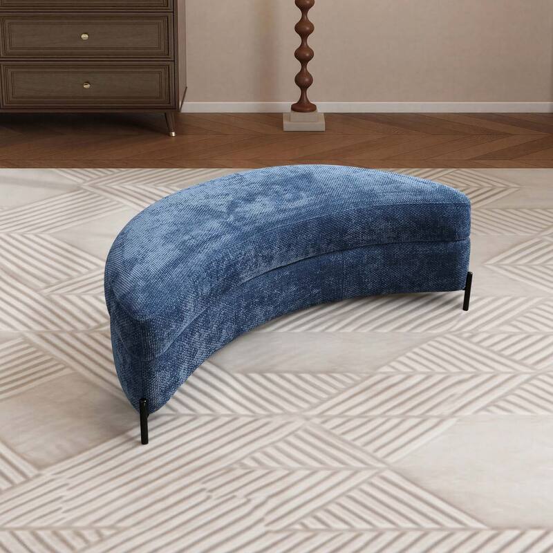 59.8''W Oversized Sofa Chair Set, Round Accent Barrel Chair With 5 Pillows and 1 Storage Ottoman