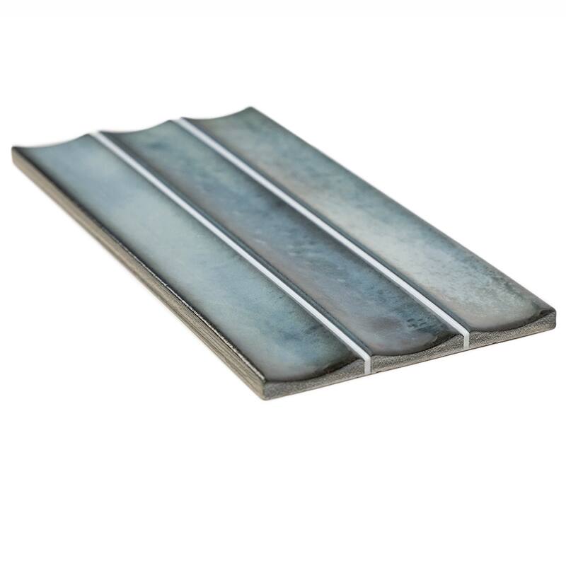 The Tile Life Sakura Fluted 4.5x9 Porcelain Wall Tile