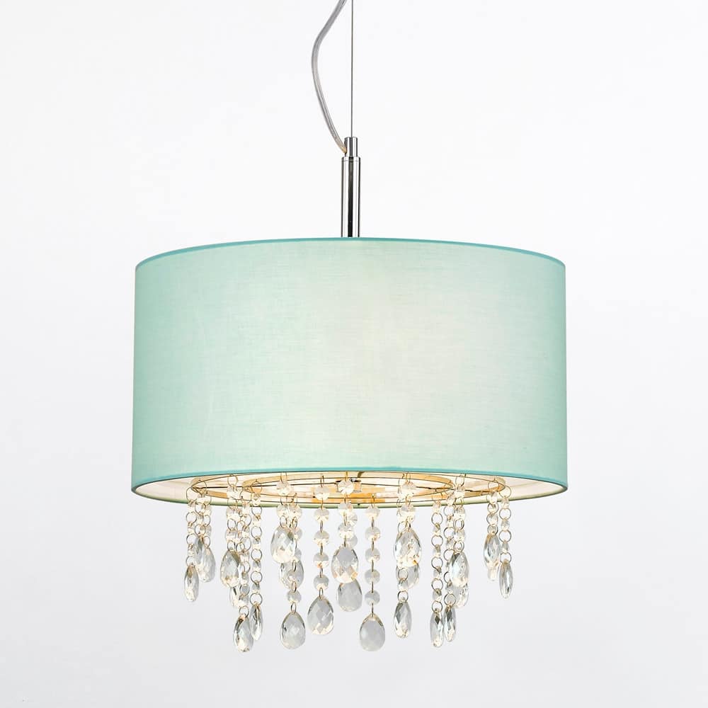 Florence 16.5-inch Round 3-light Crystal Pendant Lamp