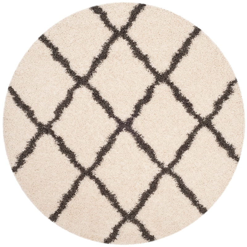 SAFAVIEH Dallas Shag Hacer Trellis 1.5-inch Thick Rug
