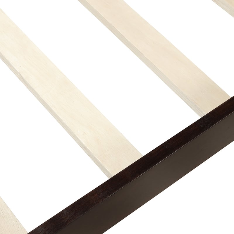 Wood Platform Twin Panel Bed Frame