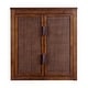 preview thumbnail 34 of 44, Teamson Home Hatteras 22 in. W 2-Door Wall Cabinet with Rattan Inlay Doors, Bathroom Wall Storage, Small Bathroom Organizer