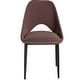 preview thumbnail 9 of 83, Amalfi Mid-Century Modern Upholstered Dining Chair - Open Back Side Chair with Metal Legs for Kitchen, Dining Room & Living Room