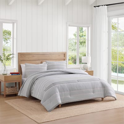 Tommy Hilfiger Danbury Stripe Cotton Blue Duvet Cover Set