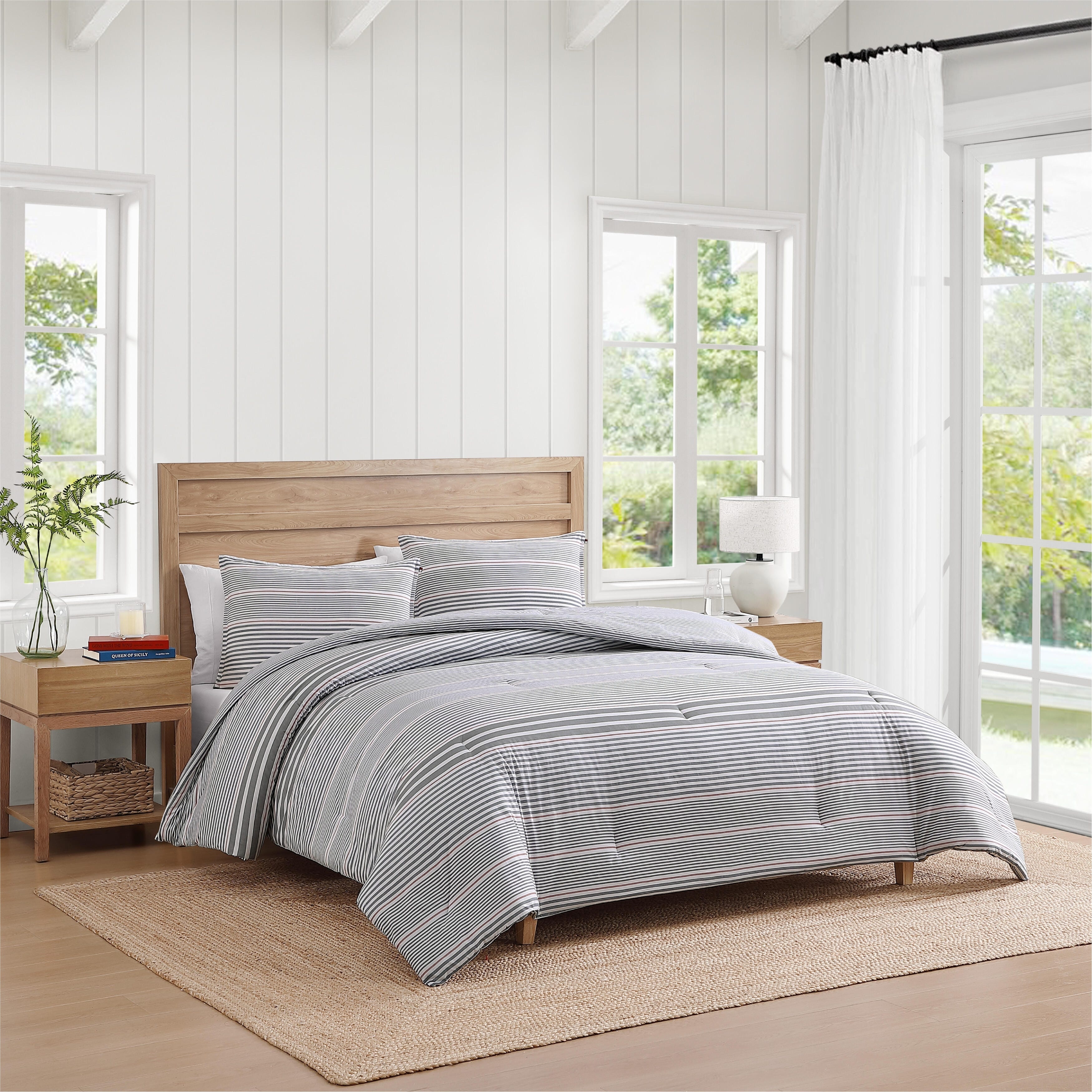 Tommy Hilfiger Danbury Stripe Cotton Blue Duvet Cover Set